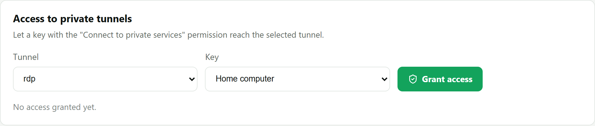 Granting access